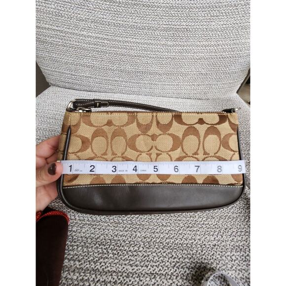 Coach Vintage Y2K Brown Demi Monogram Bag / Baguette 6094 Euc - Picture 10 of 13